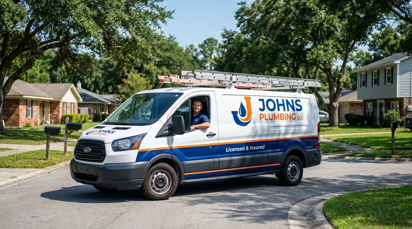 Johns Plumbing LLC service van in West Richland, WA